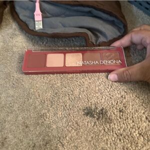 Natasha Denona Eyeshadow Palette - Red, Cream, and Gold Tones